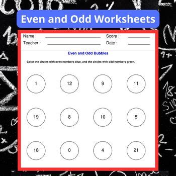 Dynamically Created Even and Odd Worksheets.
